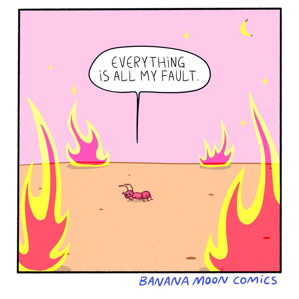 The smallest ant in the world laments on how absolutely everything in the world is all its fault.